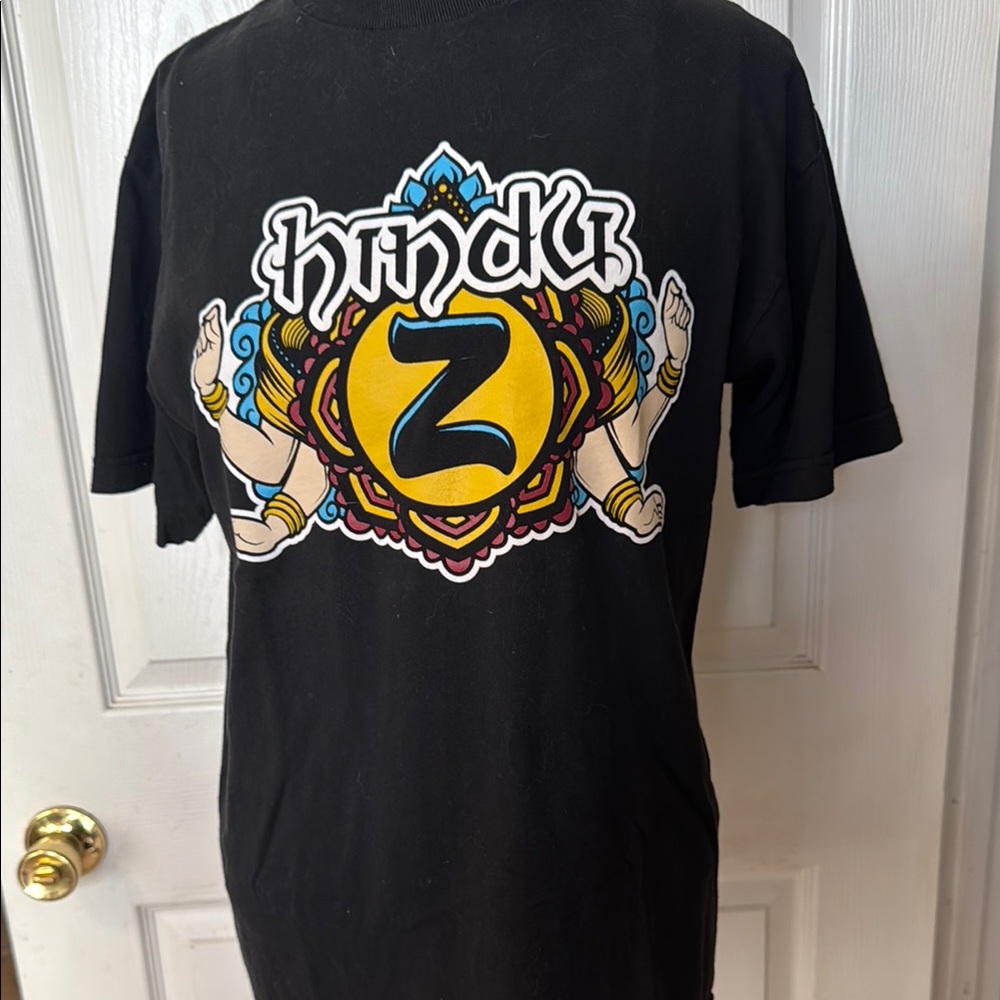 Hindu Z Black Graphic T-Shirt